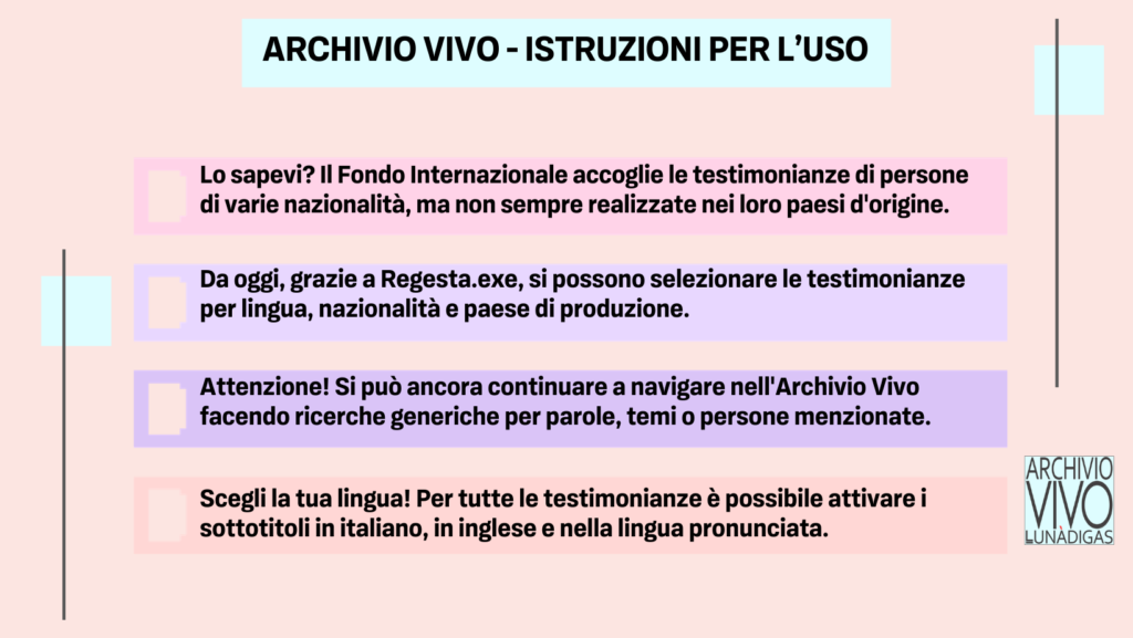 Novità di novembre 1 Archivio vivo istruzioni per luso 1