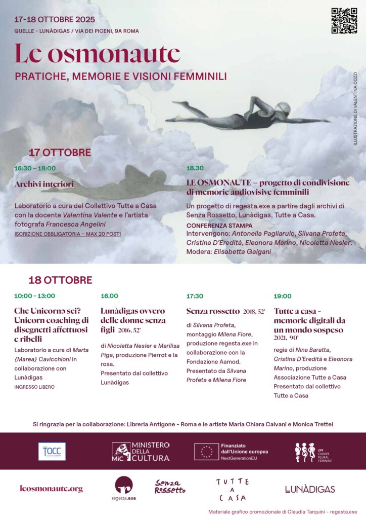 Le osmonaute. Pratiche, memorie e visioni femminili 1 Osmonaute locandinaA3 pdf web page 0001