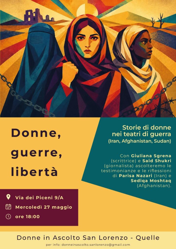 Donne, guerre, liberta - 27 maggio 2026 1 Donne in ascolto