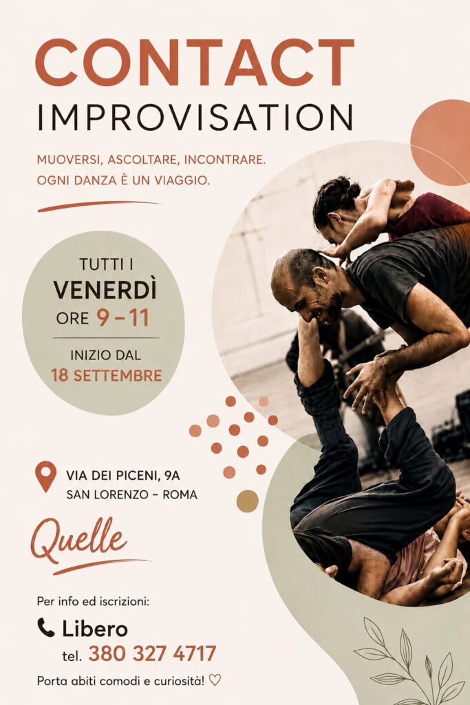 Contact improvisation con Libero 1 Contact improvisation