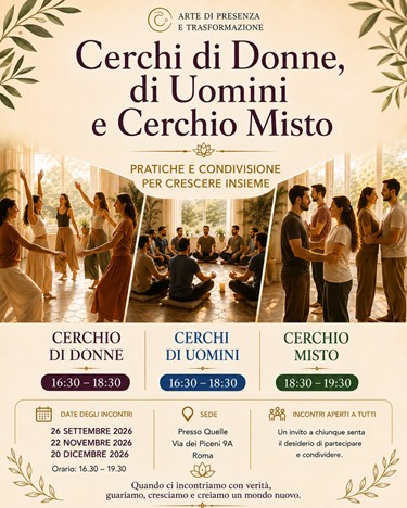 Cerchi di Donne, di Uomini e Cerchio Misto con Luce 1 cerchi