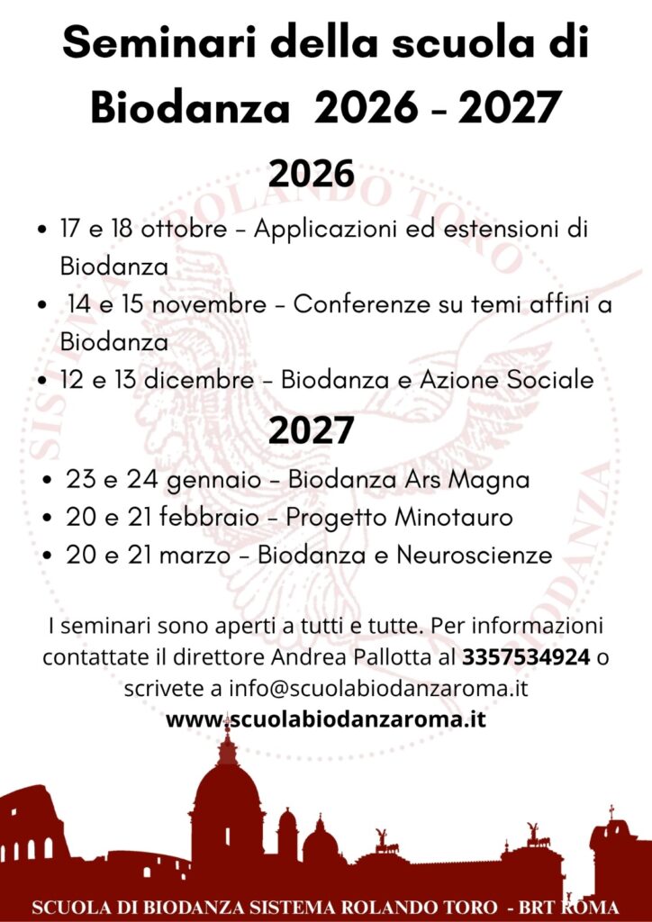 Seminari della scuola di biodanza con Andrea Pallotta 1 Seminari della scuola di biodanza